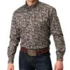 Roper Men's Paisley Western Button Down Shirt