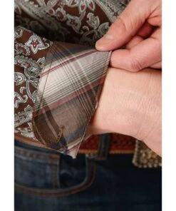 Roper Men's Paisley Western Button Down Shirt -Wranle Clothing Shop 03 001 0325 6001 c