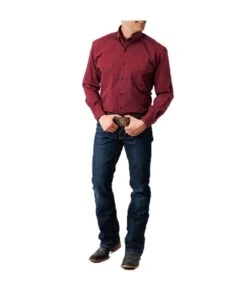 Roper Men's Red Button Down Shirt