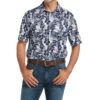 Ariat Men's Tropical Print Polo Shirt