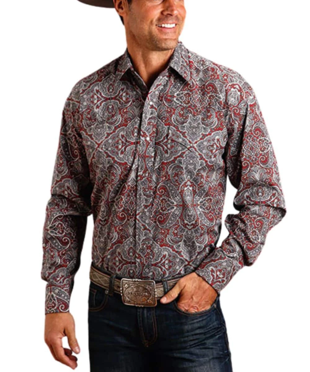 Stetson Men's Paisley Snap Shirt 1 Stetson Men's Paisley Snap Shirt