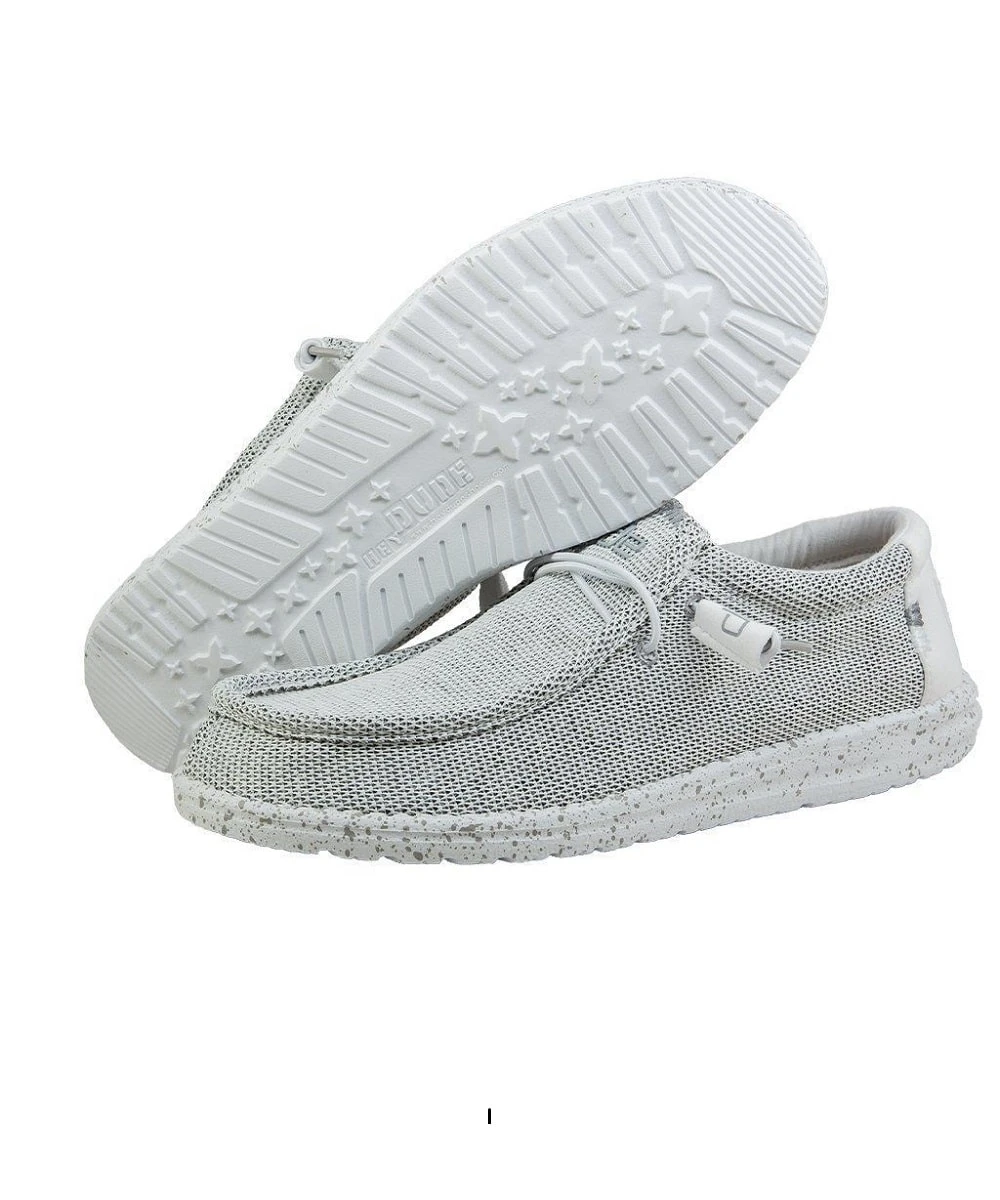 Hey Dude Men's Stone White Wally Sox Classic Shoe 1 Hey Dude Men's Stone White Wally Sox Classic Shoe