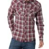 Wrangler Men's Retro Plaid Western Snap Shirt