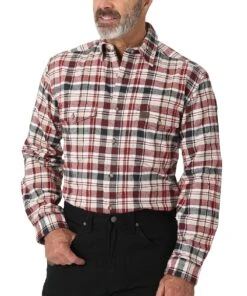 Wrangler Men's Riggs Workwear Flannel Button Down Shirt