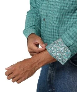 Wrangler Men's George Strait Button Down Shirt -Wranle Clothing Shop 112318995 c