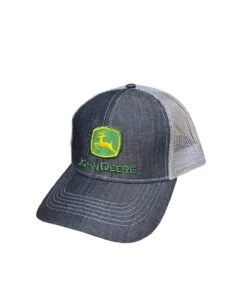 John Deere Charcoal Logo Cap