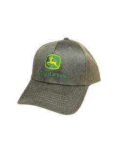 John Deere Men's Oil Skin Logo Cap