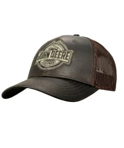 John Deere Oil Skin Trucker Mesh Cap