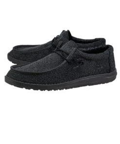 Hey Dude Men's Micro Total Black Wally Sox Shoe -Wranle Clothing Shop 150204942 b