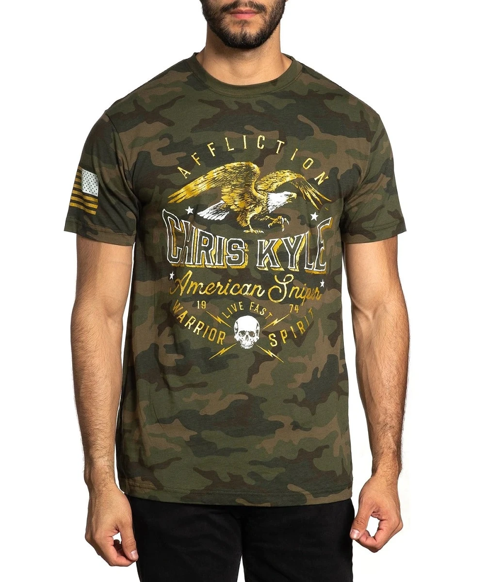 Affliction Men's Chris Kyle Switchback Camo Tee 1 Affliction Men's Chris Kyle Switchback Camo Tee
