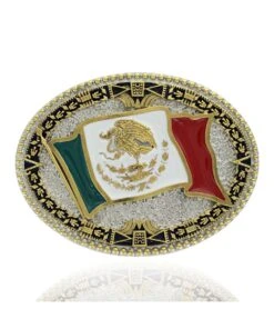 Montana Silversmiths Grand Mexican Flag Attitude Buckle