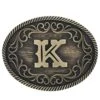 Montana Silversmiths Initial K Attitude Buckle