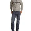 Rock & Roll Cowboy Men's Revolver Hooey Logo Jean