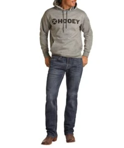 Rock & Roll Cowboy Men's Revolver Hooey Logo Jean