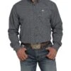 Cinch Men's Navy Geo Print Button Down Shirt