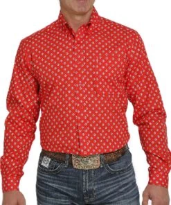 Cinch Men's Geo Print Button Down Shirt