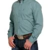 Cinch Men's Blue Geo Button Down Shirt