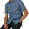 Wrangler Men's Big & Tall ATG Asymmetrical Button Down Shirt