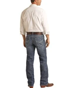 Rock & Roll Cowboy Men's Reflex Double Barrel Jean -Wranle Clothing Shop RRMD0SRZST Back
