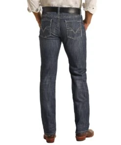 Rock & Roll Cowboy Men's Slim Fit Jean -Wranle Clothing Shop RRMD1RRYWI b