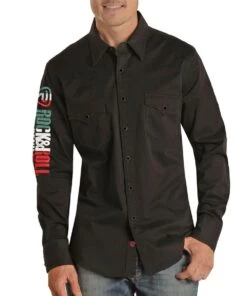 Rock & Roll Cowboy Men's Mexico Snap Shirt