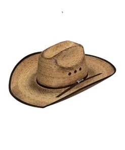 M&F Western Twister Fired Palm Alamo Straw Hat