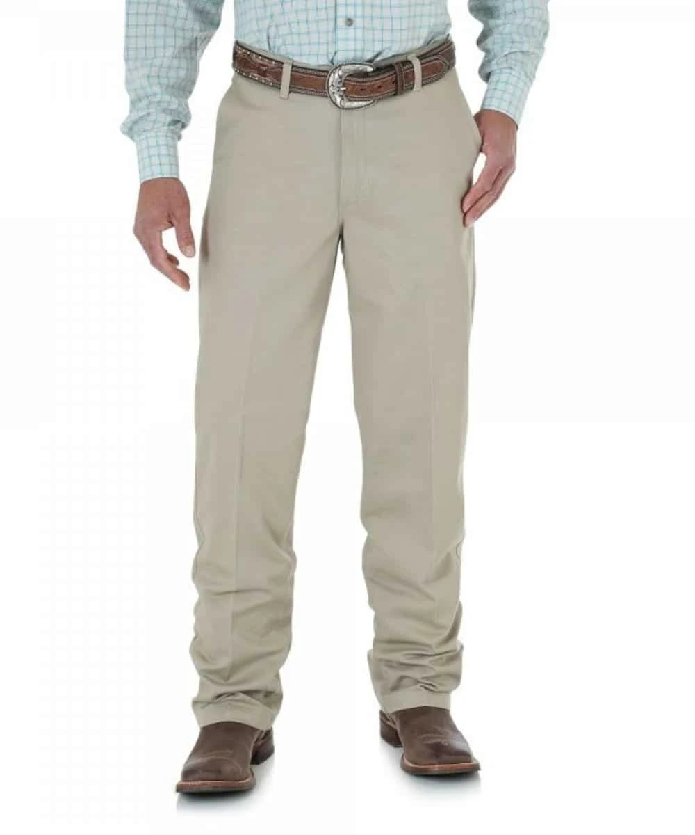 Wrangler Men's Riata Flat Front Relax Fit Casual Pants 1 Wrangler Men's Riata Flat Front Relax Fit Casual Pants