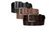Gingerich Leather Men's Smooth Black Leather Gun Belt
