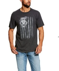 Ariat Men's Vertical Flag Logo Tee