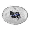 Montana Silversmiths Thin Blue Line Flag Buckle