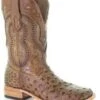 Corral Men's Ostrich Overlay Square Toe Boot