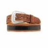 M&F Western Men's Noconatooled Black And Tan Belt