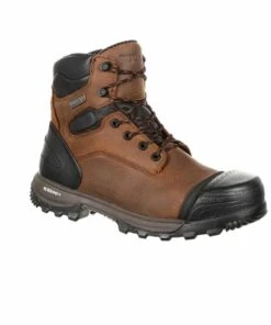 Rocky Men's XO-Composite Toe Waterproof Work Boot Brown