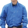 Cinch Men's Blue Modern Fit Western Button Down Shirt