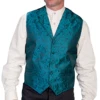 Scully Men's Teal Paisley Vest